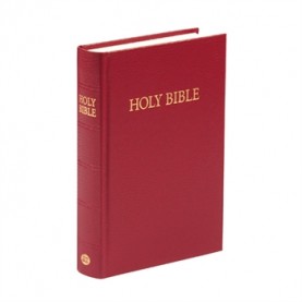 Bible en Anglais, petit modèle rigide bordeaux, version King James
