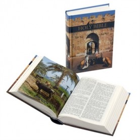 Bible en Anglais, petit modèle rigide illustrée, version King James