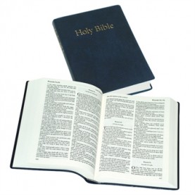Bible en Anglais, moyen modèle souple bleue, version King James