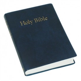 Bible en Anglais, moyen modèle souple bleue, version King James