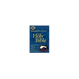 Bible en Anglais, modèle gros caractères souple bleue, version King James