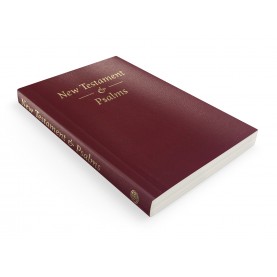 Nouveau Testament et Psaumes bordeaux en Anglais