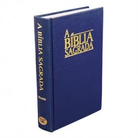 Bible en Portugais bleue, petit modèle