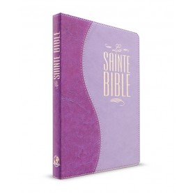 Bible Souple Duo Parme foncé et Parme clair