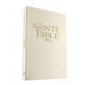 Bible Confort rigide blanc, tranche or