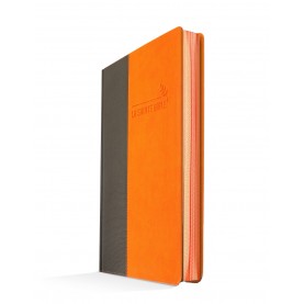 Bible Confort souple duo orange/gris, fermeture éclair